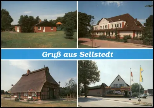 Ansichtskarte Schiffdorf 4 Bild Ortsansichten 1989