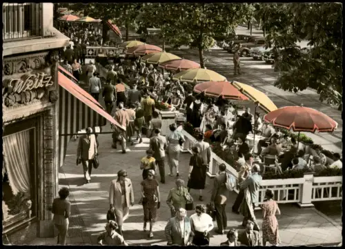 Ansichtskarte Düsseldorf Königsallee - Colorfotokarte 1956