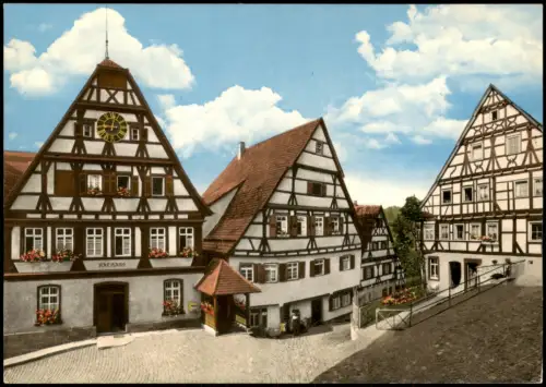 Ansichtskarte Altensteig Oberer Marktplatz 1978