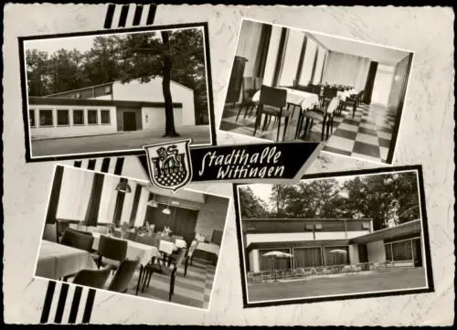 Ansichtskarte Wittingen Mehrbild Stadthalle mit Innenansichten 1971