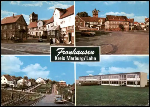 Ansichtskarte Fronhausen Mehrbildkarte mit 4 Ortsansichten 1980
