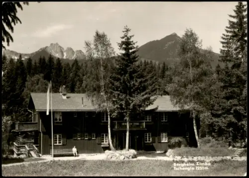 Ansichtskarte Tschengla-Bürserberg Bergheim Zimba Fotokarte 1971