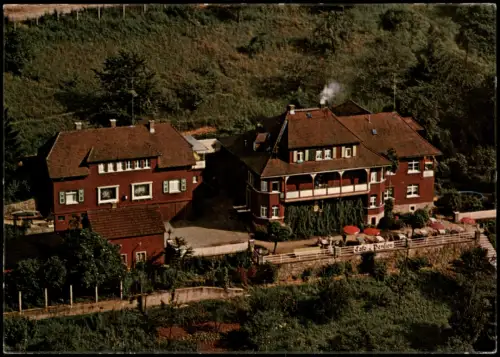 Kirchhausen (Schwarzwald) Luftbild Restaurant Villa Roserharie 1961
