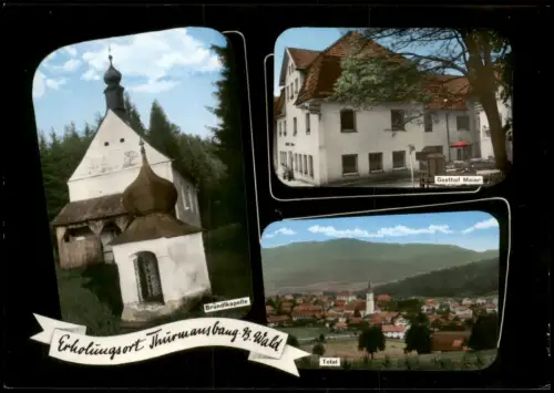 Ansichtskarte Thurmansbang Mehrbild Gasthof Pension Maier 1978