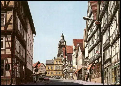 Ansichtskarte Bad Wildungen Straßenszene 1977