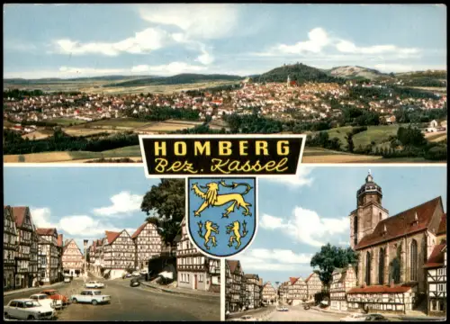 Ansichtskarte Homberg (Efze) 3 Bild Stadtansichten 1973