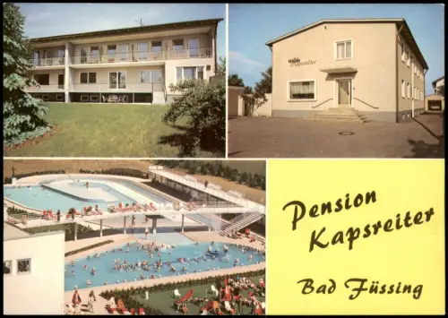 Ansichtskarte Bad Füssing 3 Bild Pension Käthe Kapsreiter 1972