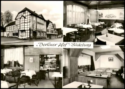 Ansichtskarte Bückeburg Hotel Berliner Hof 4 Bild Lange Str. 31 1969