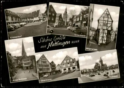 Ansichtskarte Hattingen Krämerdorf Untermarkt uvm 1965