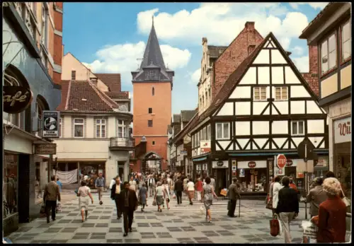 Ansichtskarte Helmstedt Hausmannsturm - Geschäfte 1978