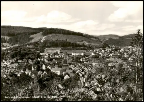 Ansichtskarte Bad Laasphe Blick auf die Stadt - Fotokarte 1970