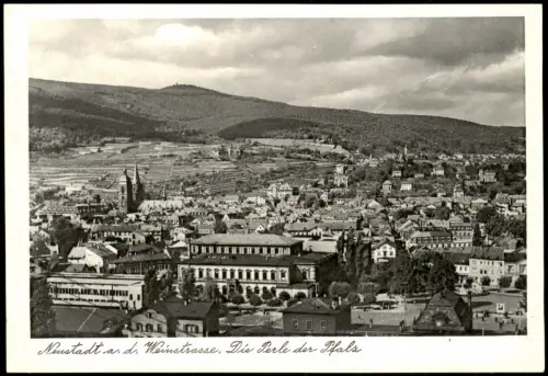 Ansichtskarte Neustadt an der Weinstraße Neustadt an der Haardt Totale 1961