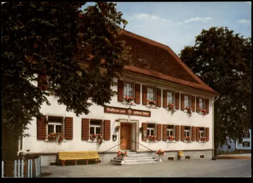 Ansichtskarte Oberried (Bay. Wald) Gasthaus-Pension Zum goldenen Adler 1982