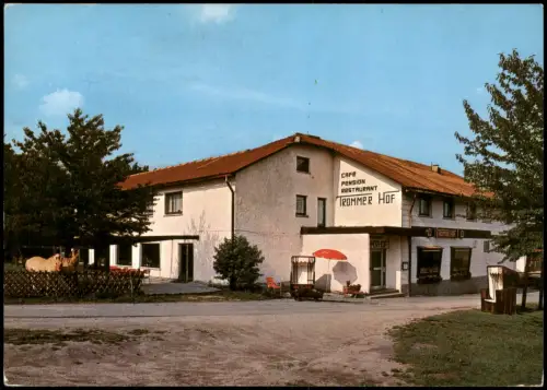 Ansichtskarte Grasellenbach Café Restaurant Pension Trommer Hof 1978