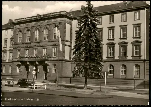 Ansichtskarte Gießen Universität - Autos 1971