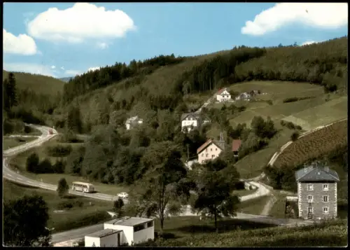 Ansichtskarte Bischofsgrün Partie im Maintal, Glasermühle 1970