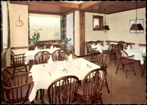 Ansichtskarte Torfhaus (Harz)-Altenau Sporthotel Brockenblick - Gastraum 1962