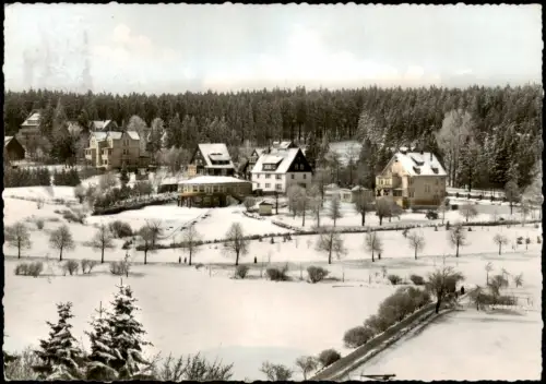 Ansichtskarte Hahnenklee-Bockswiese-Goslar Stadt im Winter Colorfotokarte 1963