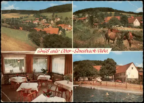 Ansichtskarte Ober-Sensbach-Oberzent 4 Bild Stadtansichten 1972