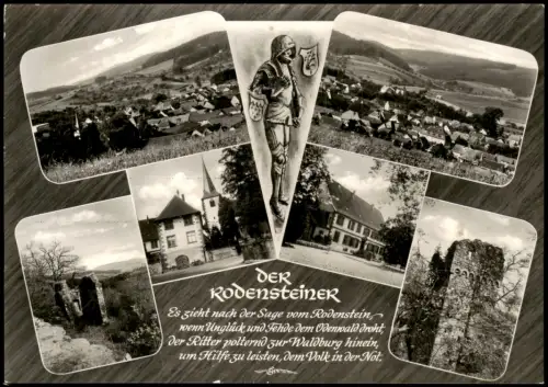 Fränkisch-Crumbach Stadtteilansichten Fotokarte DER Rodensteiner 1969