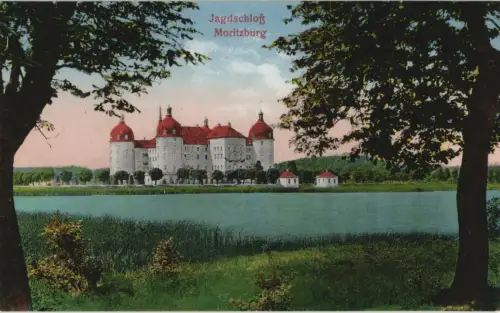 Ansichtskarte Moritzburg Kgl. Jagdschloss 1914