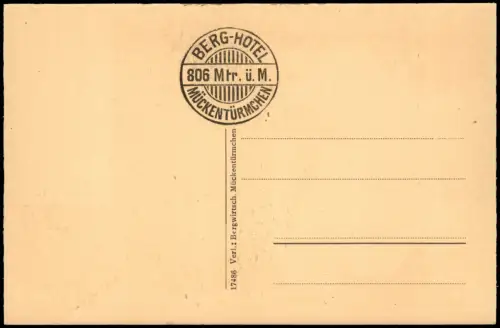 Postcard Voitsdorf-Graupen Fojtovice Krupka Mückentürmchen - Text 1922