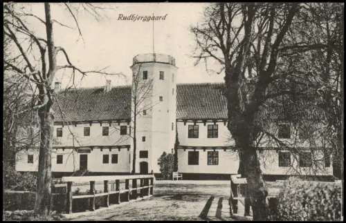 Postcard Dannemare Rudbjerggaard Rudbjerggård Lolland 1919