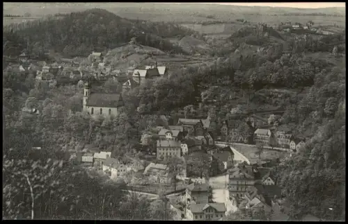 Ansichtskarte Tharandt Blick auf die Stadt 1920