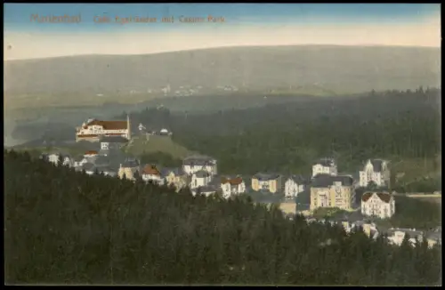 Postcard Marienbad Mariánské Lázně Cafe Egerländer Cafe Park 1914