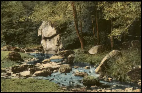 Postcard Karlsbad Karlovy Vary Partie am Lamnitzbach. 1914