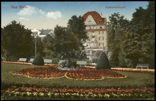 Ansichtskarte Bad Elster Kurhausanlagen 1914