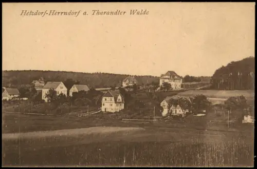 Ansichtskarte Herrndorf-Halsbrücke Häuser am Hang Hetzdorf 1920