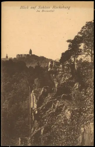 Ansichtskarte Rochsburg-Lunzenau Schloss Rochsburg im Brausetal 1920
