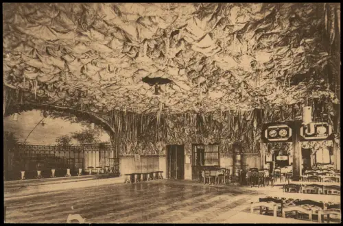 Ansichtskarte Ringethal-Mittweida Saal vom Gasthof 1921