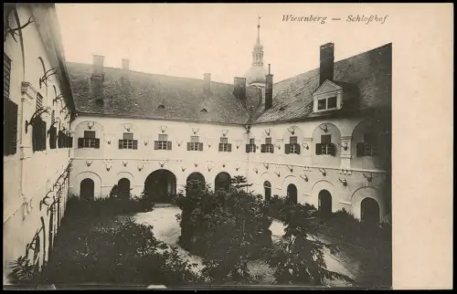 Ansichtskarte Wiesenburg-Wildenfels (Erzgebirge) Schloßhof 1918