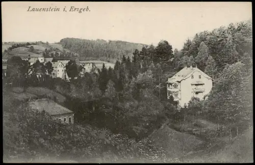 Ansichtskarte Lauenstein (Erzgebirge)-Altenberg (Erzgebirge) Stadtpartie 1920