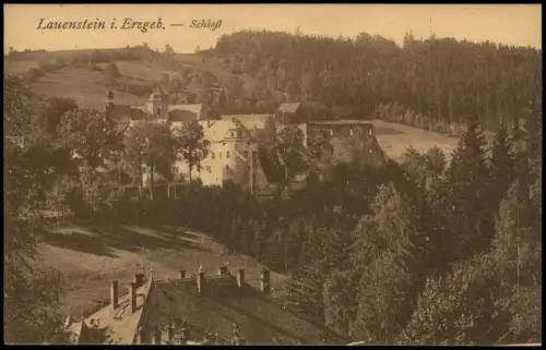 Lauenstein (Erzgebirge)-Altenberg (Erzgebirge) Schloß Lauenstein 1922