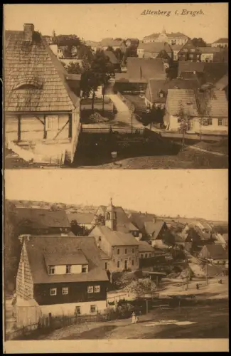 Lauenstein (Erzgebirge)-Altenberg (Erzgebirge) 2 Bild Ortspartien 1922