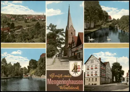 Mengeringhausen-Bad Arolsen Mehrbildkarte mit diversen Ortsansichten 1965