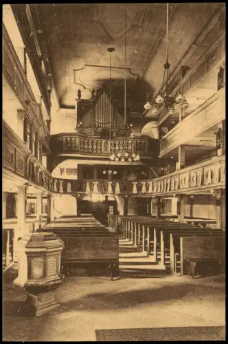 Ansichtskarte Nossen Kirche mit Orgel 1922