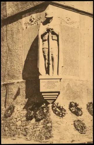 Ansichtskarte Nossen Ehrenmal an der Kirche 1922