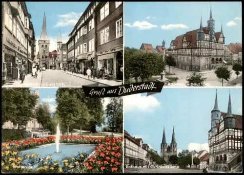 Ansichtskarte Duderstadt Mehrbild-AK 4 Foto-Ansichten 1965