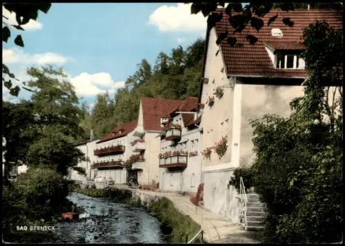 Ansichtskarte Berneck (Schwarzwald) Partie an der Ölschnitz 1967