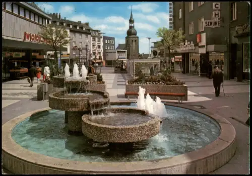 Ansichtskarte Remscheid Alleestraße, Geschäfte Woolworth Kaufhaus 1980