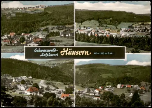 Ansichtskarte Häusern Mehrbildkarte mit 4 Ortsansichten 1965