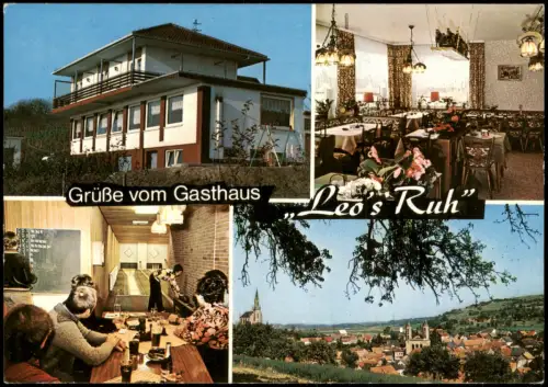 Ansichtskarte Waldböckelheim Gasthaus u. Café "Leo`s Ruh" 1980