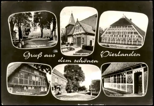 Neuengamme-Hamburg Mehrbild-AK mit Ansichten Neuengamme und Altengamme 1974