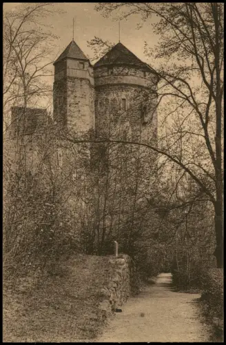 Stolpen Schloß Koselturm    gel Landpoststempel Bühlau Radeberger Land