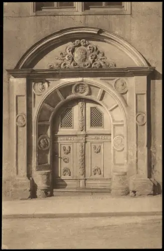 Marienberg im Erzgebirge Tor der ehemaligen Oberforstmeisterei - Portal 1923