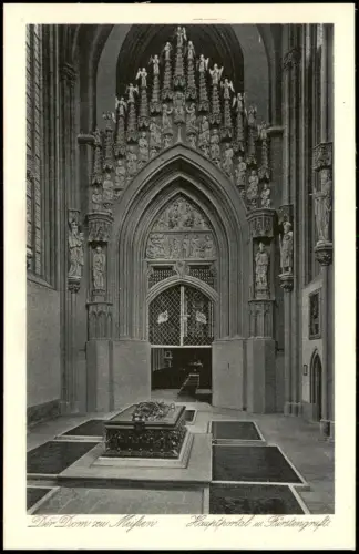 Ansichtskarte Meißen Dom - Hauptportal Fürstengruft 1923